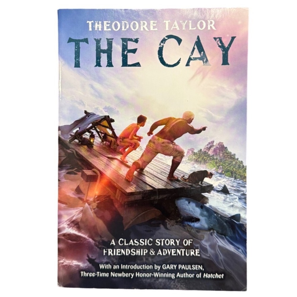 The Cay Theodore Taylor Paperback Novel Adventure Survival Gary Paulsen Intro